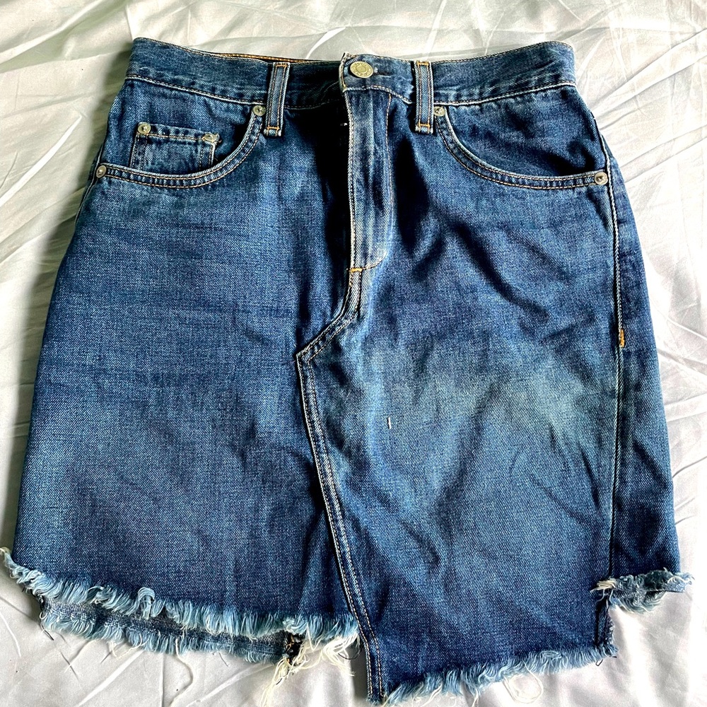 R & B denim skirt